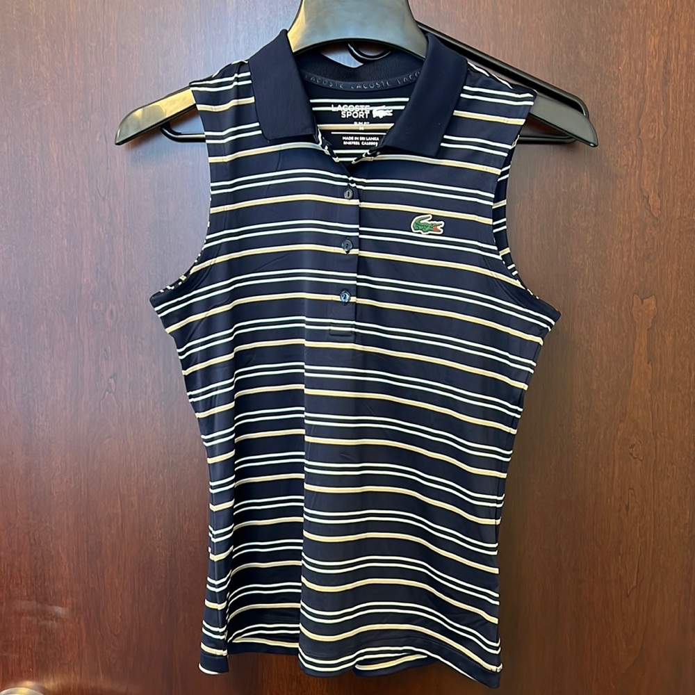 Women sleeveless tank top polo shirt slim fit sport
